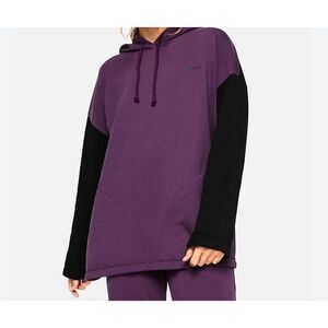 Outdoor Voices Cotton Terry Oversized Hoodie Colorblock Sweatshirt Pullover XS/S